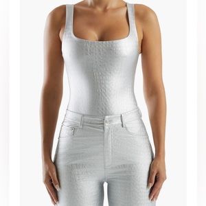 Naked wardrobe The Crocodile Collection Embossed Faux Leather Tank Bodys…